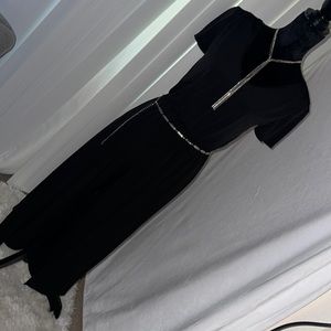 Black pant jump suit